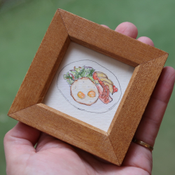 卵とウインナーのプレート